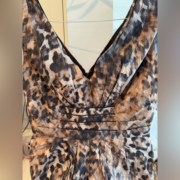 SUZI CHIN LEOPARD PRINT MINI DRESS IN BROWN COLOR - Picture 2 of 8